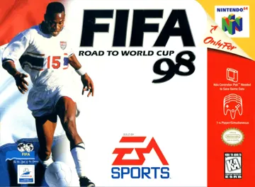 FIFA - Road to World Cup 98 (USA) (En,Fr,De,Es,It,Nl,Sv) box cover front